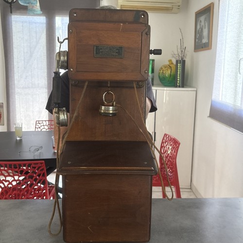 Ancien rare telephone mural - telephone,