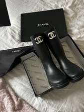 Bottes Chanel CC noir taille