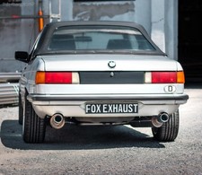 FOX Inox Duplex Sportauspuff-Komplettanlage BMW 3er E21 323i Chaque 80mm