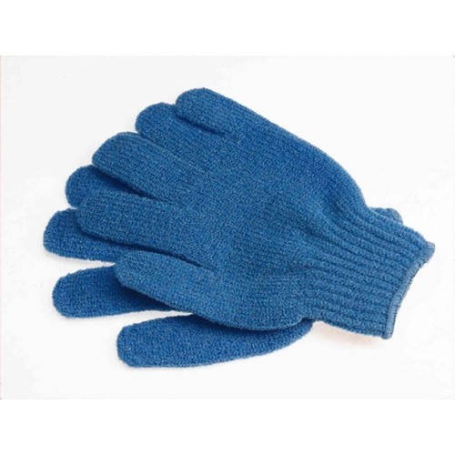 Gants massage balnéo bleu - de,