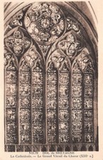 DOL de Bretagne - la cathédrale - Le Grand Vitrail du Coeur - XIIIe - 