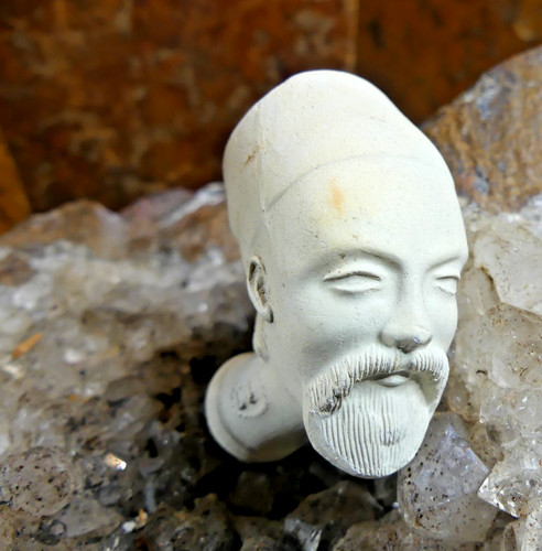 Carved terracotta pipe - carved,