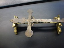 rare crucifix bronze,souvenir de la Mission,1840-1850,sur son berceau