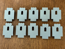 10 x mur LEGO Chateau gris