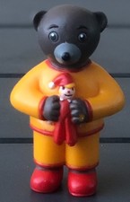 Figurine Petit Ours Brun Avec Une Poupée , Bayard Presse 2003