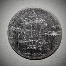 MEDAILLE EN BRONZE ARGENTE JUBILE ROME 1975 