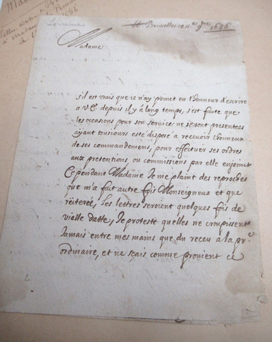 Massart autographe signé - signé, 1656