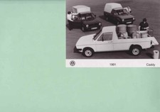 photo de presse / press photo original VW Caddy / Golf Pick up 1991