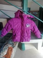 Doudoune à Capuche Violine Taille 1Ans Marque Fashion Fille Occasion