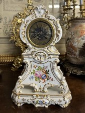 Pendule Porcelaine Polychrome