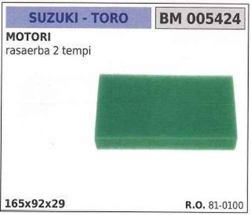 Filtre air toro pour - filtre, moteur