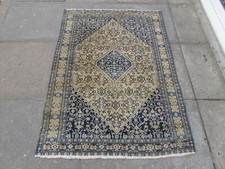 Ancien Worn Main Fabriqué Traditionnel Oriental Laine Délavé Rose Petit Tapis