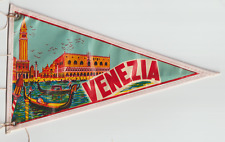 VINTAGE - Ancien fanion touristique plastifié - VENISE - VENEZIA - Italie - 1