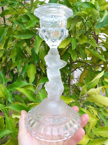 Bougeoir verre pressé moulé - pressé,