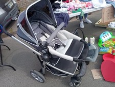 Poussette 3 en 1 - trio / Landau/ Cosy/ Gris/ bébé/ enfant/ fille/ Garçon/ mixte