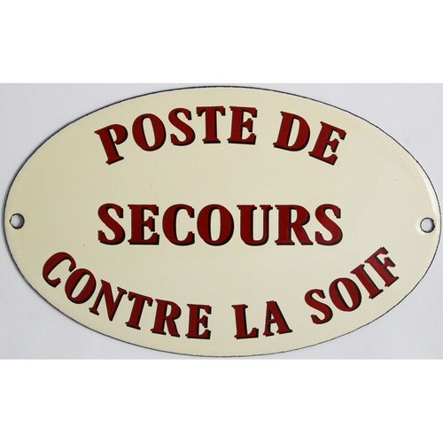 Plaque émaillée humoristique - plaque,