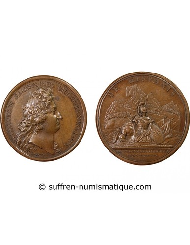 France louis xiv - xiv, médaille
