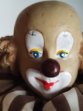 Clown Ancien Peint À La Main