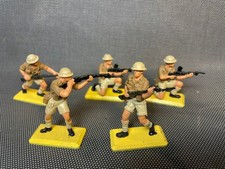Lot de 5 figurines soldats DEETAIL Britains socle en métal vintage toys