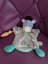 Doudou et compagnie marionnette ane cheval gris bleu mauve orange  - 35532