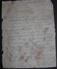 Berthier de Berluy.Remerciement pour l’aide à Subsister à Utrecht.Bruxelles.1795