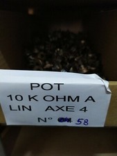 Potentiomètre Pot Potentiometer 10 K ohm A  Lin  axe 4     P.N58