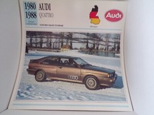 FICHE carte CARD voiture car