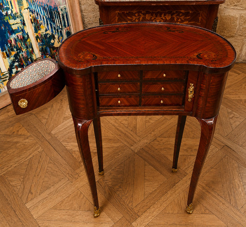 Commode dame marqueterie - de,
