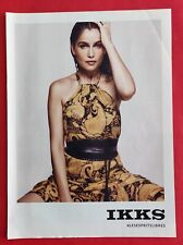 PUBLICITE DE PRESSE:  Vêtements Mode Femme Robe IKKS Mannequin Laetitia CASTA