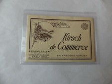 ETIQUETTE ALCOOL KIRSCH DE