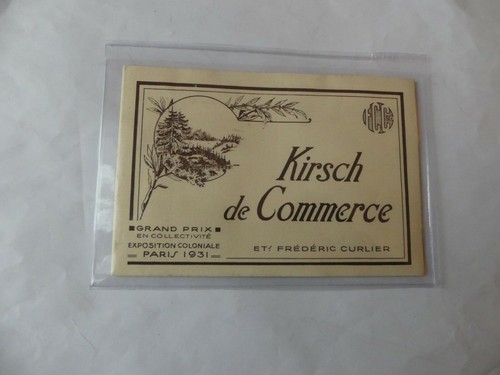 Etiquette alcool kirsch - alcool, de