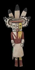Ancienne Poupée style Aigle Hemis Kachina Hopi amérindienne 43 cm # AB