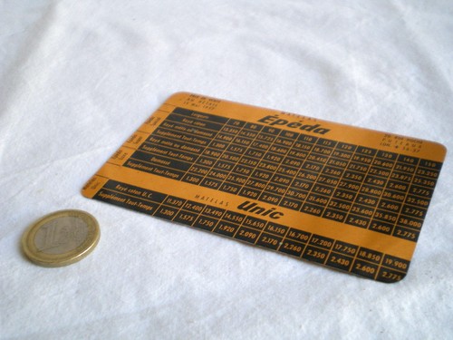 Ancien tarif regle calcul - tarif,