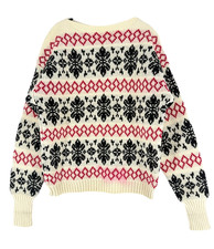 Pull Femme Vintage NORDIQUE NORVÈGE Modèle Feimer Taille M