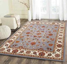 Tapis blanc cassé bleu - tapis,