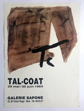 Pierre TAL-COAT, Galerie Sapone, 1984. Affiche originale
