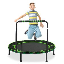 Mini Trampoline de Fitness Pliable pour Enfants à partir de 3 Ans avec poigné...