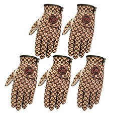 Gants De Golf Imprimés Pour Femmes En Cuir Cabretta