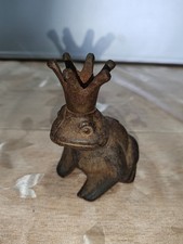 ANCIENNE GRENOUILLE Avec Couronne EN FONTE A Saisir 
