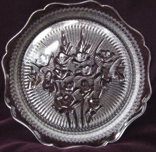 Vintage jeanette glass iris - glass,