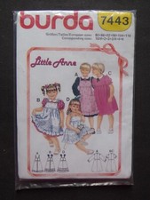 § patron BURDA 7443 robes fillette 18 m à 6 ans