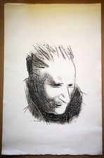 Portrait de Jean GIONO. Lithographie de César BOLLETTI, justifiée et signée.