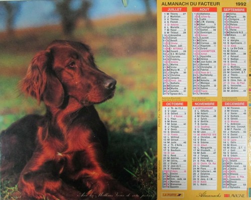 Calendrier almanach des - almanach, ptt