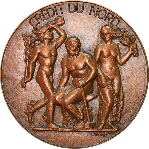 France médaille banque - france,, médaille,