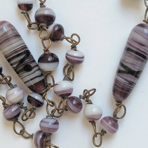 Collier pâte verre de - en,