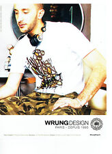 Publicité Advertising 108  2011    pret à porter tee- shirts  Wrung Design