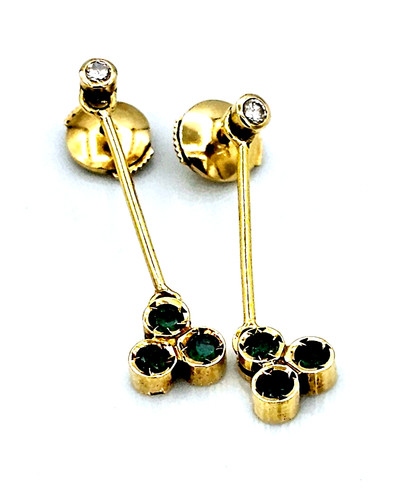 Boucles oreilles 18 - d'oreilles, or