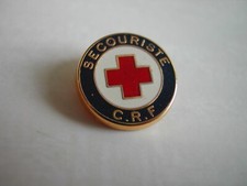 Insigne / Badge - SECOURISTE C. R. F. - Croix rouge Française