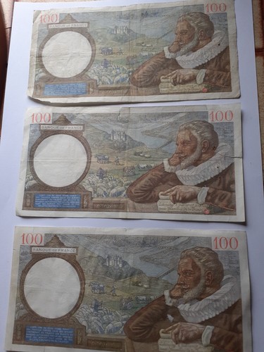 Billets cent francs sully - billets,