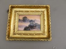 Joli cadre doré émaux de Limoges signé Camille Fauré.